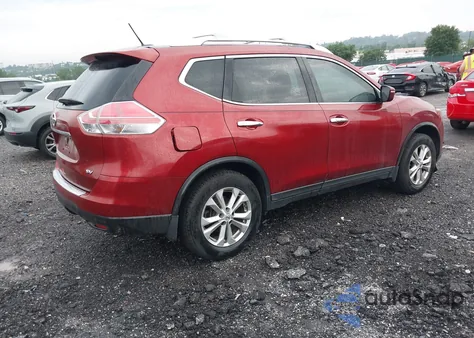 2015 Nissan Rogue Sv из США, поврежденный, VIN KNMAT2MT0FP551184